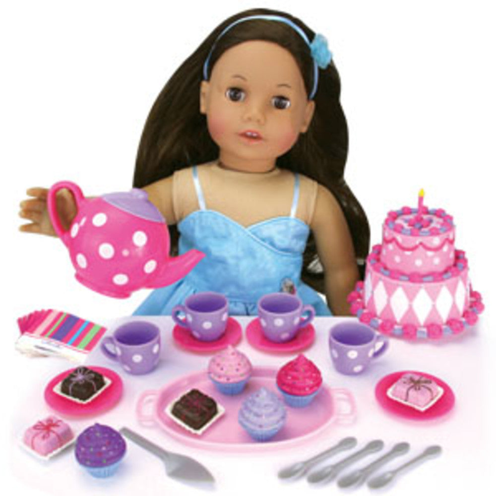 Sophia's 64 Piece Dessert Tea Party Set for 18'' Dolls, Pink