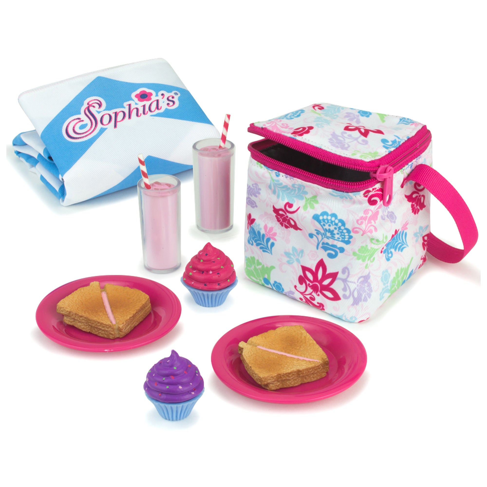 Sophias Picnic Lunch Set with Food and Cooler for 18" Dolls