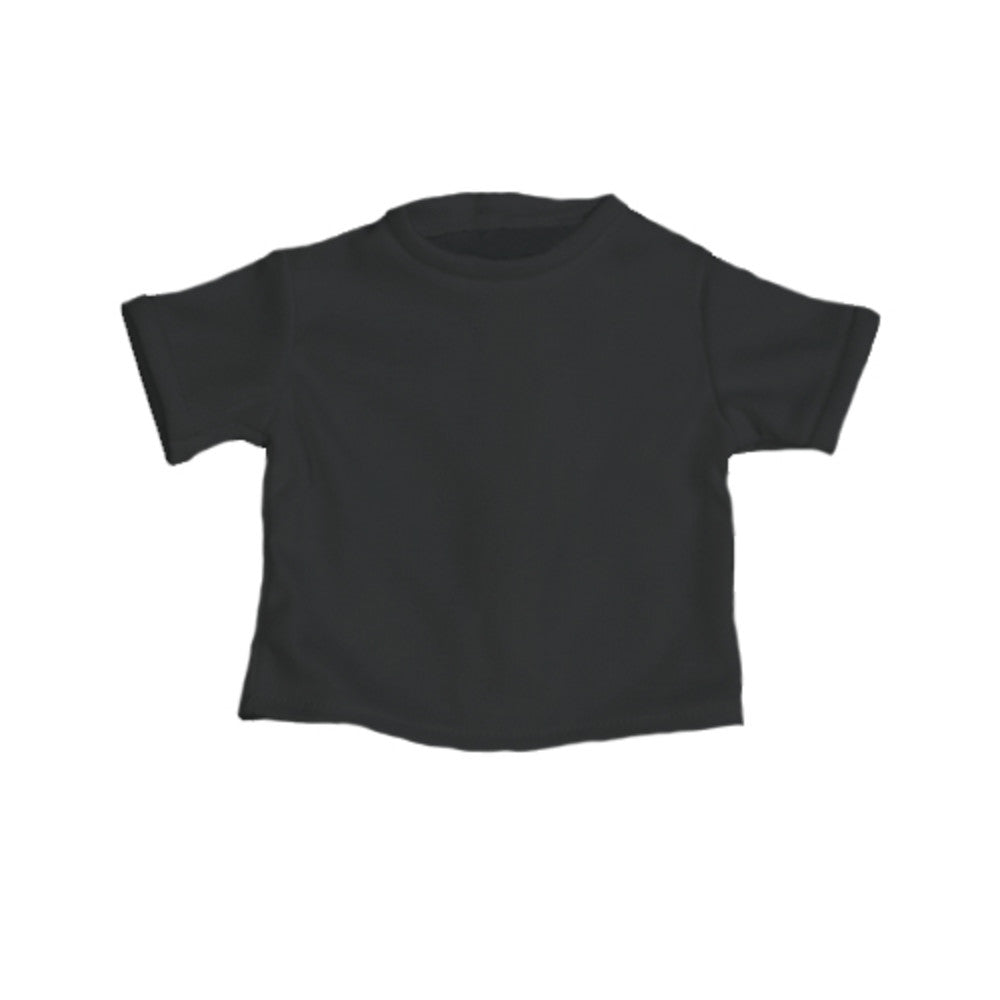 Sophia’s Basic Solid-Colored Mix & Match Gender-Neutral Short Sleeve Crew Neck Fitted Tee Shirt for 18” Dolls, Black