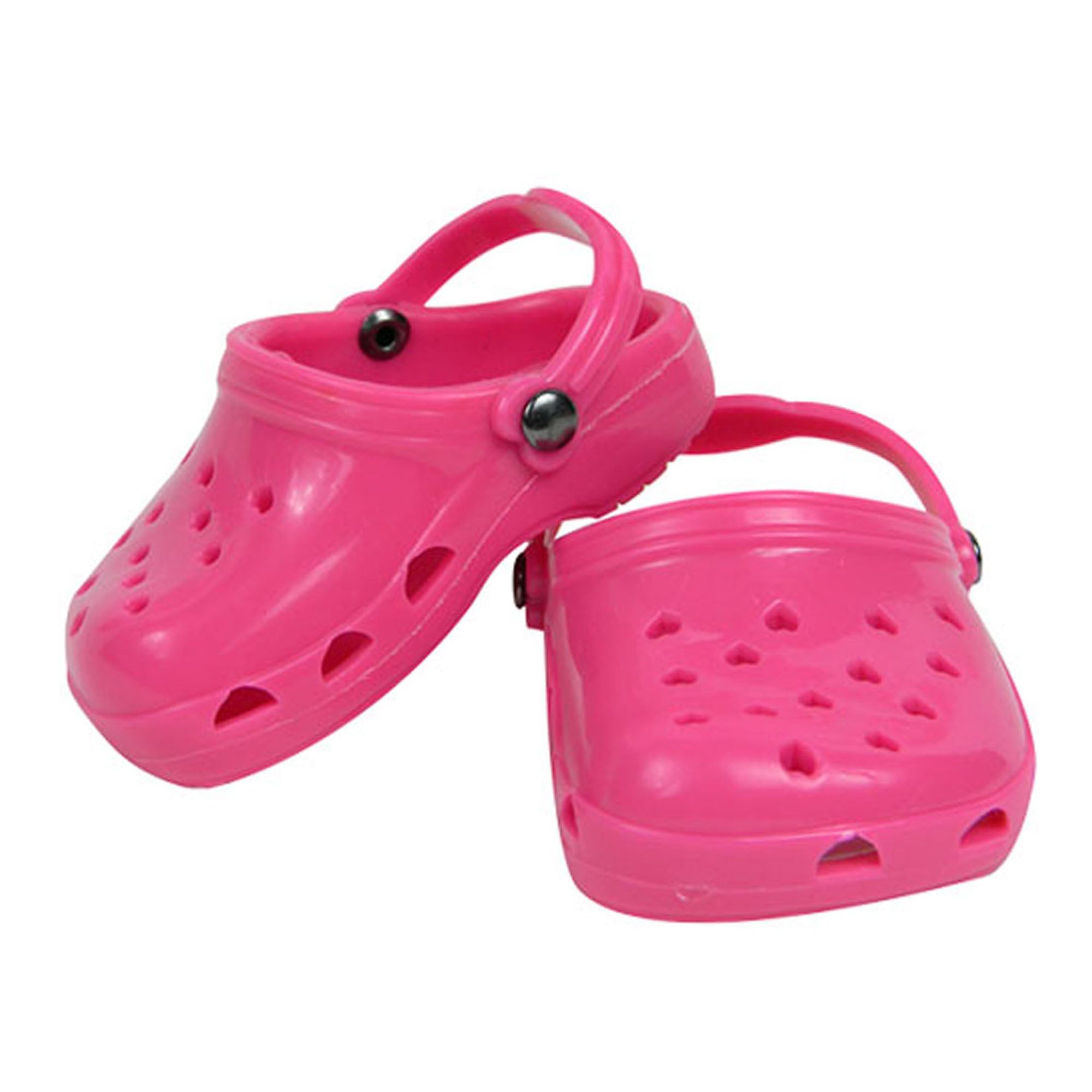 Sophias Clog Sandal Shoes Accessory for 18" Dolls, Hot Pink