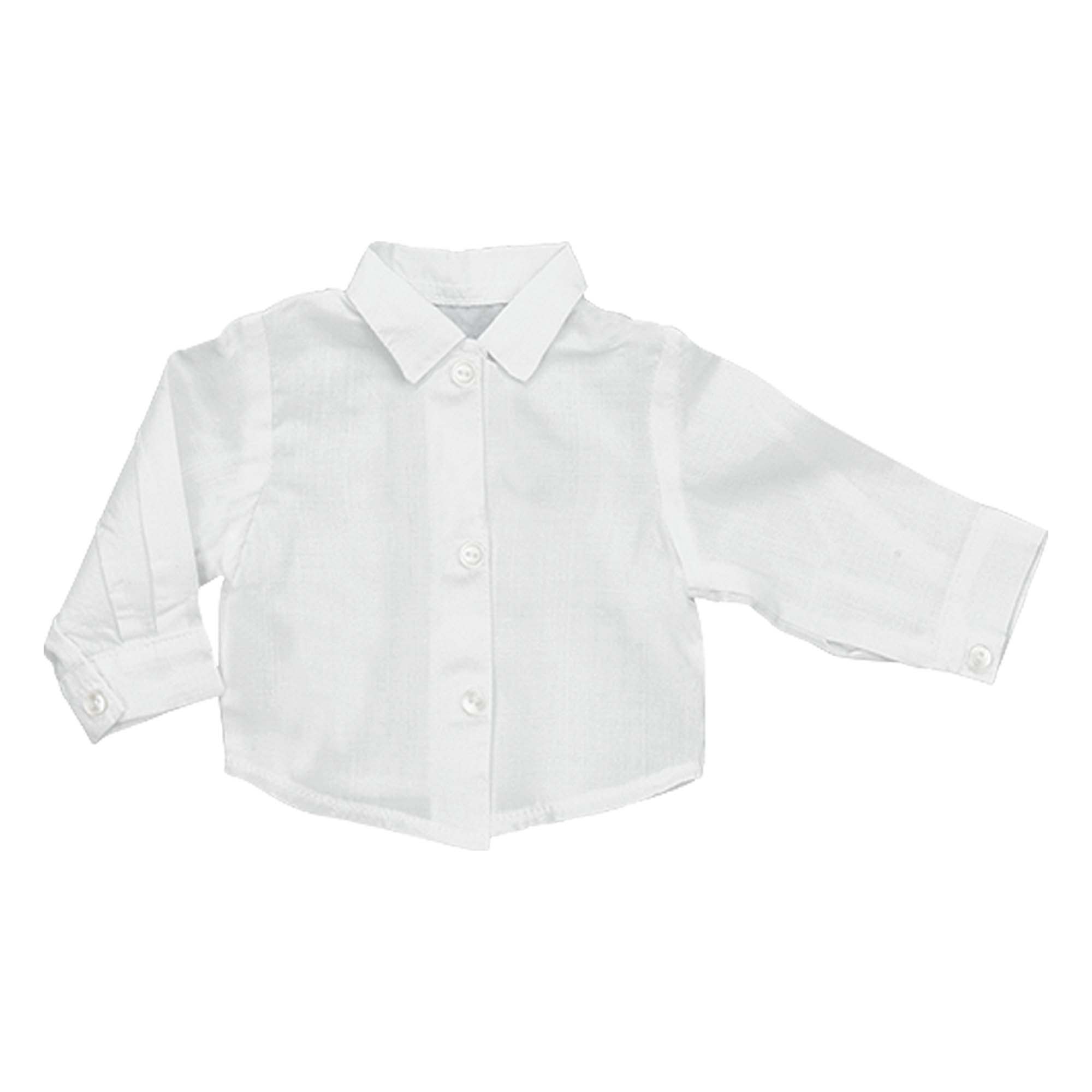 Sophia’s Basic Solid Colored Mix & Match Button Down Long-Sleeved Collared Oxford Formal Dress Shirt for 18” Dolls, White