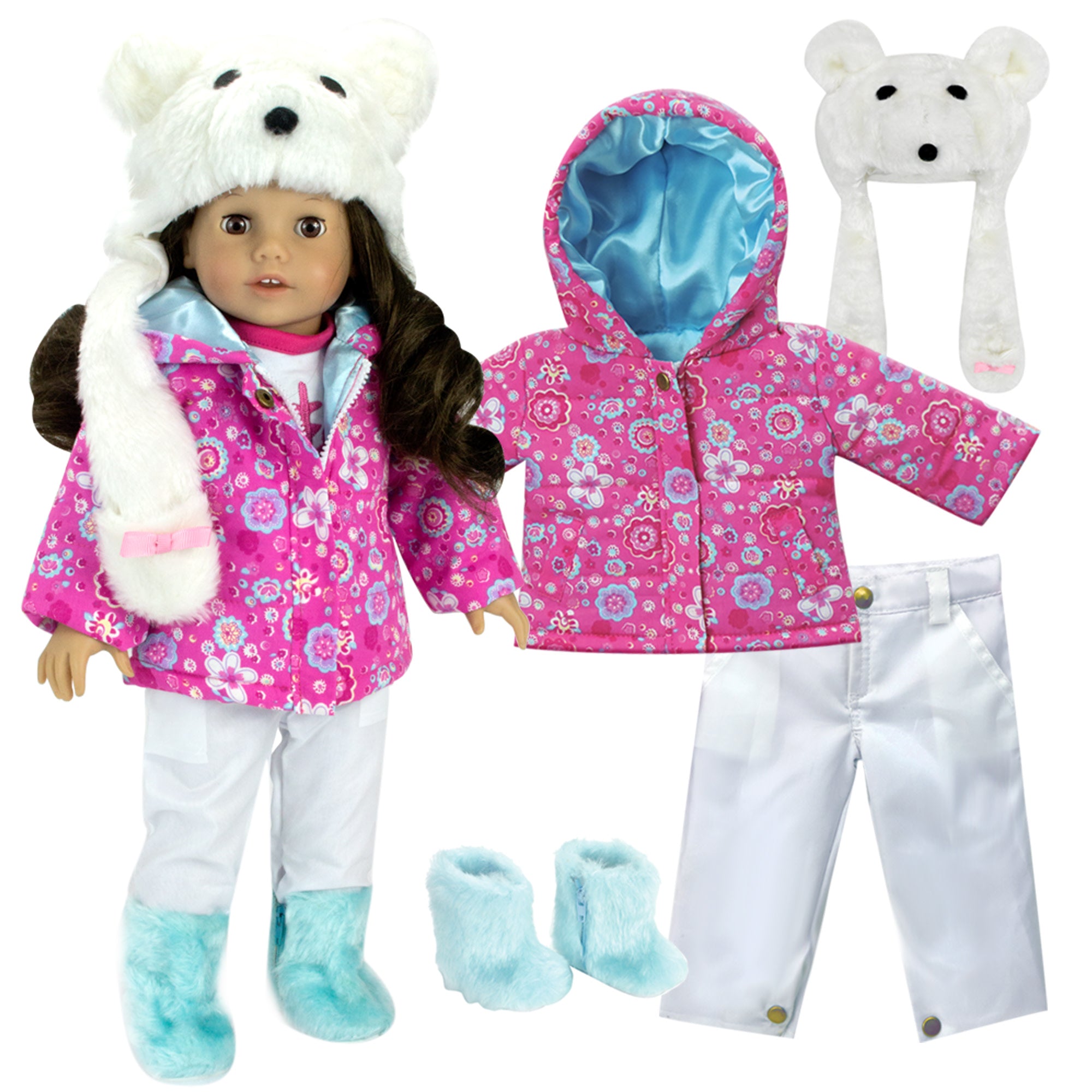Sophias Doll Snow Outfit Complete with Boots for 18" Dolls
