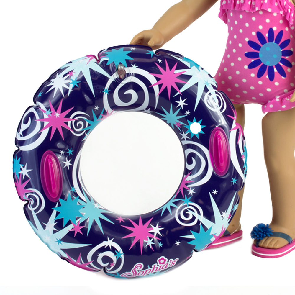 Sophiaƒ??s Summer Star Inflatable Inner Tube for 18ƒ?� Dolls, Purple