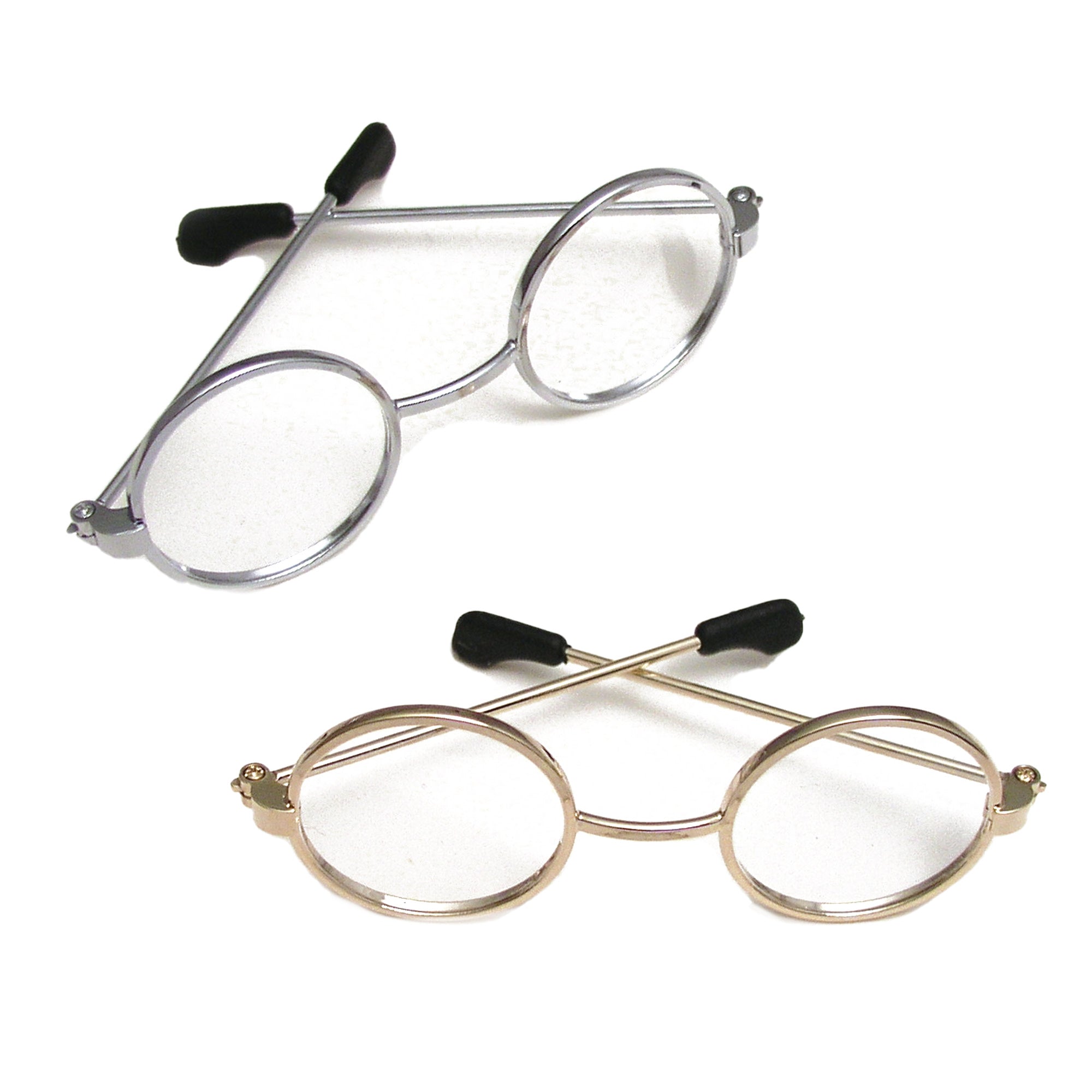 Sophias 2 Pack of Doll Eyeglasses for 18" Dolls, Gold/Silver