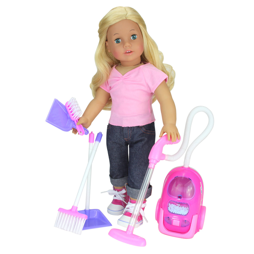 Sophia's Vacuum Cleaner Set for 18" Dolls, Pink