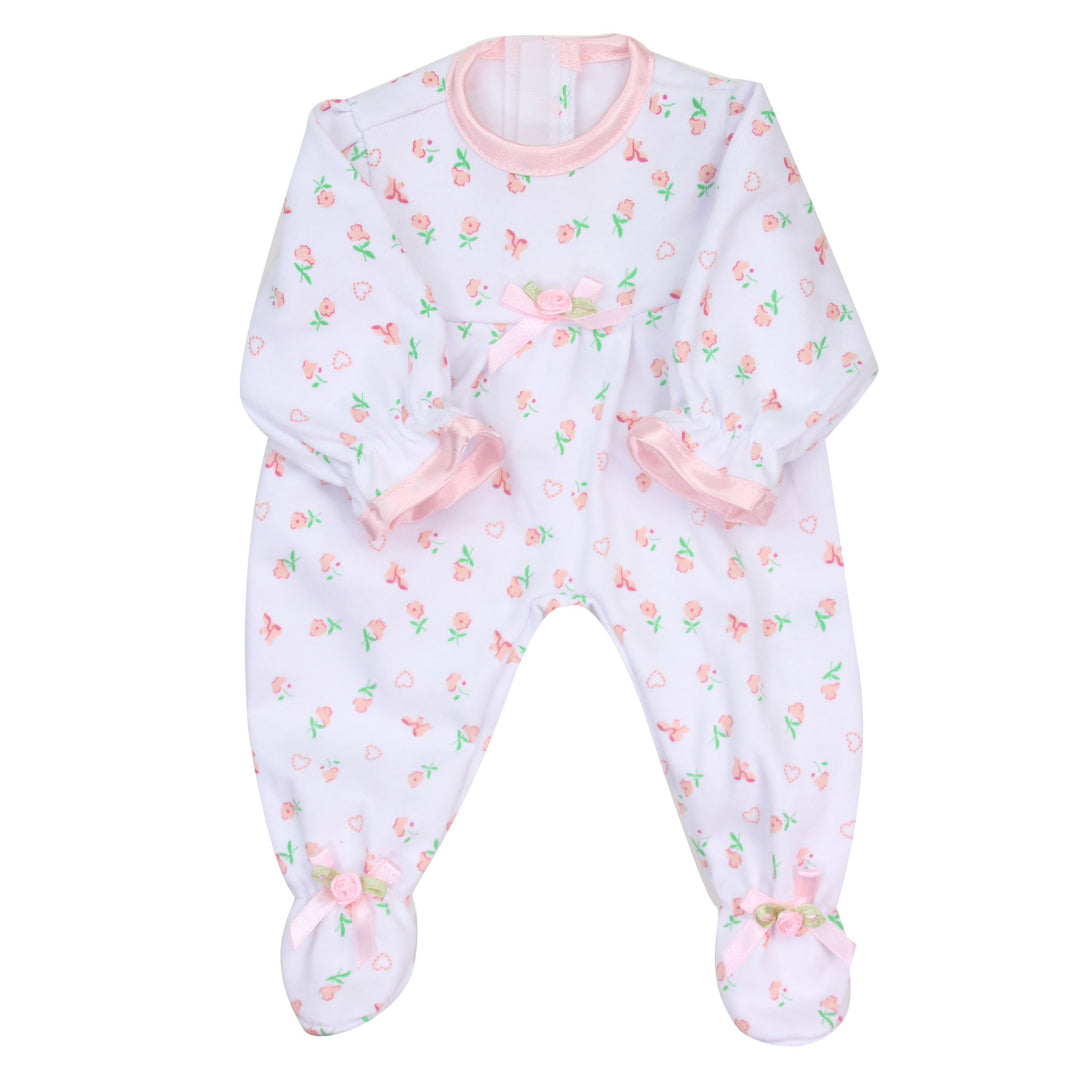 Sophia's Floral Print PJ Outfit for 15'' Dolls, White/Pink
