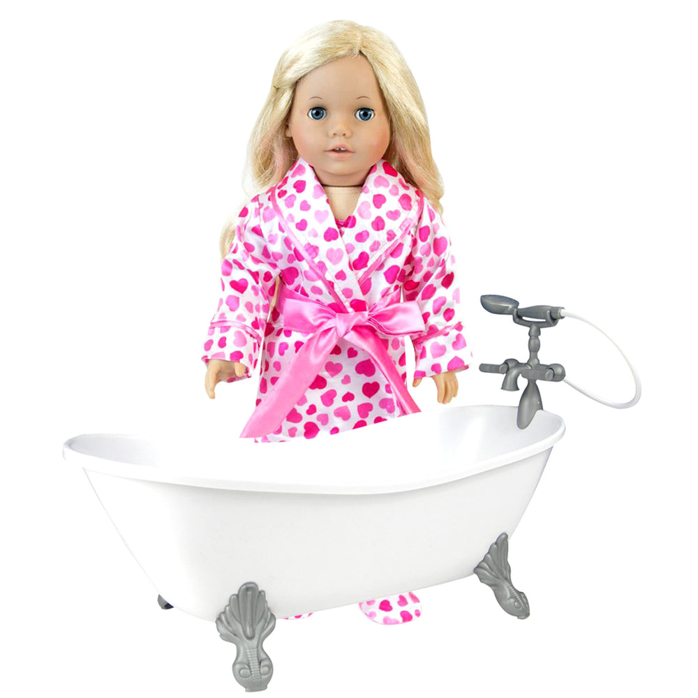 Sophias Classic Clawfoot Bathtub Pretend Furniture for 18" Doll