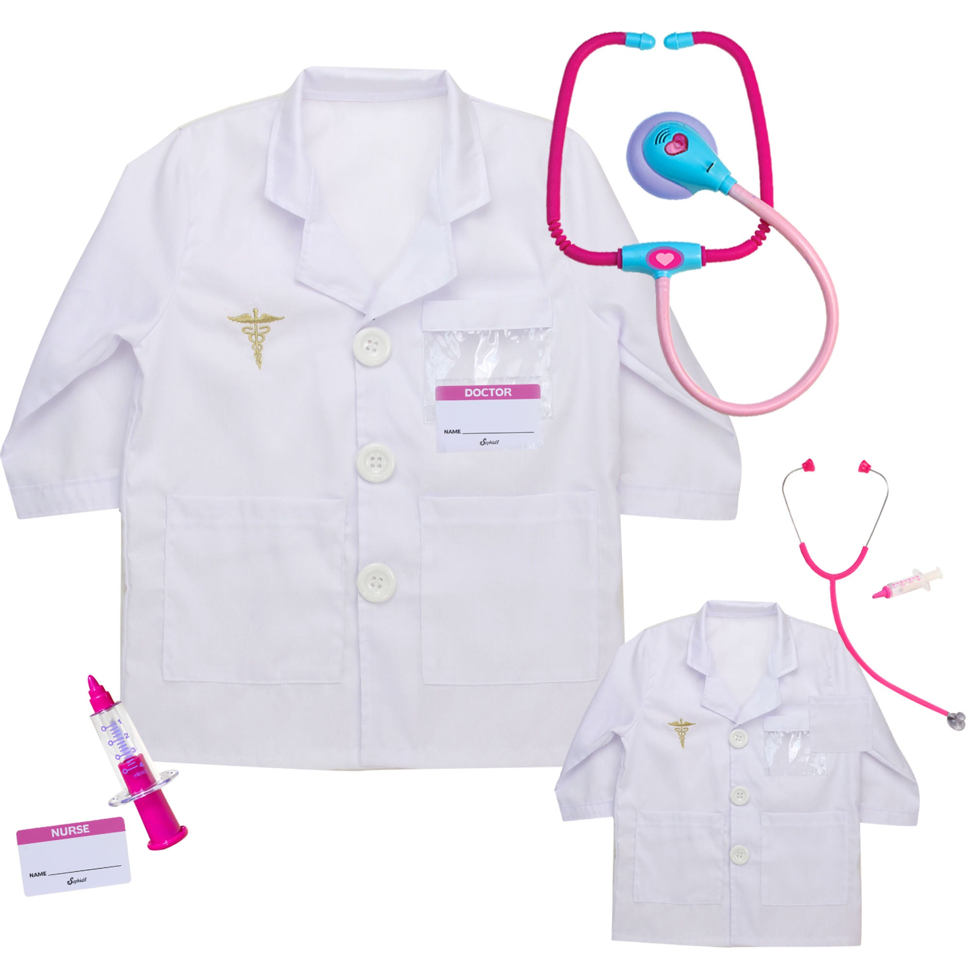 Sophia's Doctor Coat and Accessory Set for Children and 18" Doll