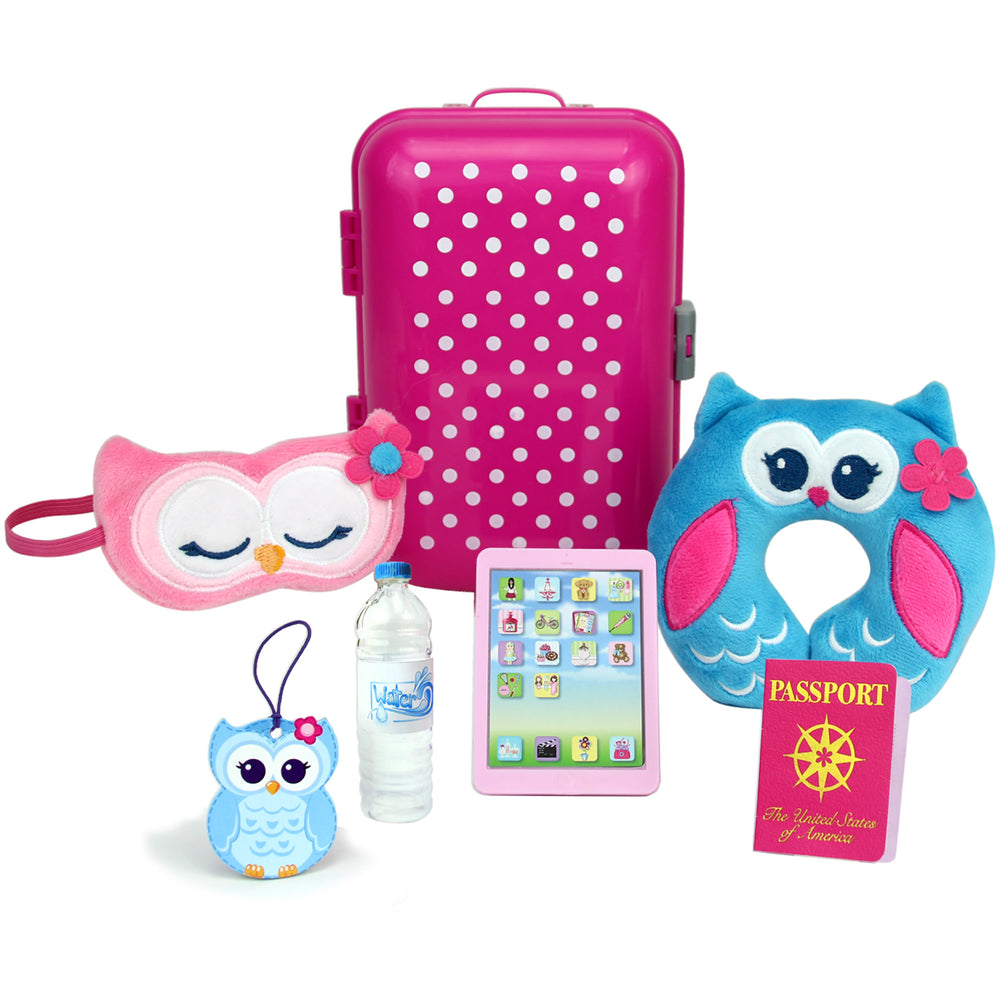 Sophias Travel Accessories Plus Suitcase Set for 18" Dolls