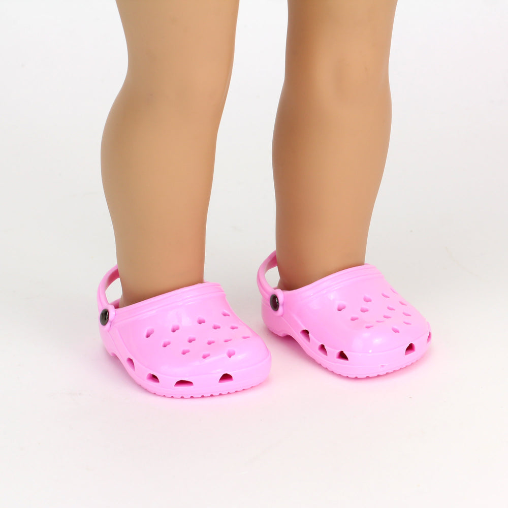Sophias Clog Sandal Shoes Accessory for 18" Dolls, Light Pink