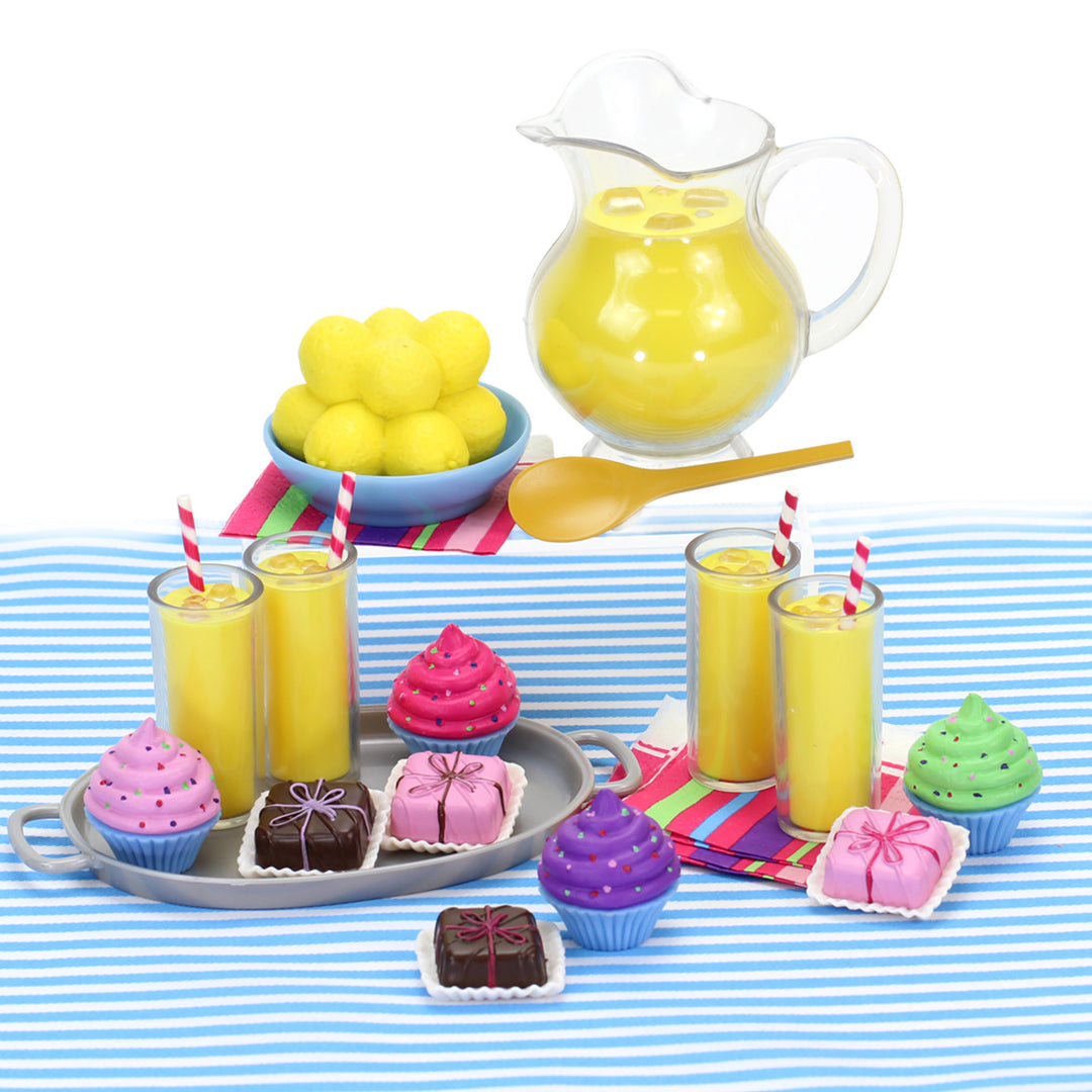 Sophia's 21 Piece Desserts and Lemonade Set for 18'' Dolls, Multicolor