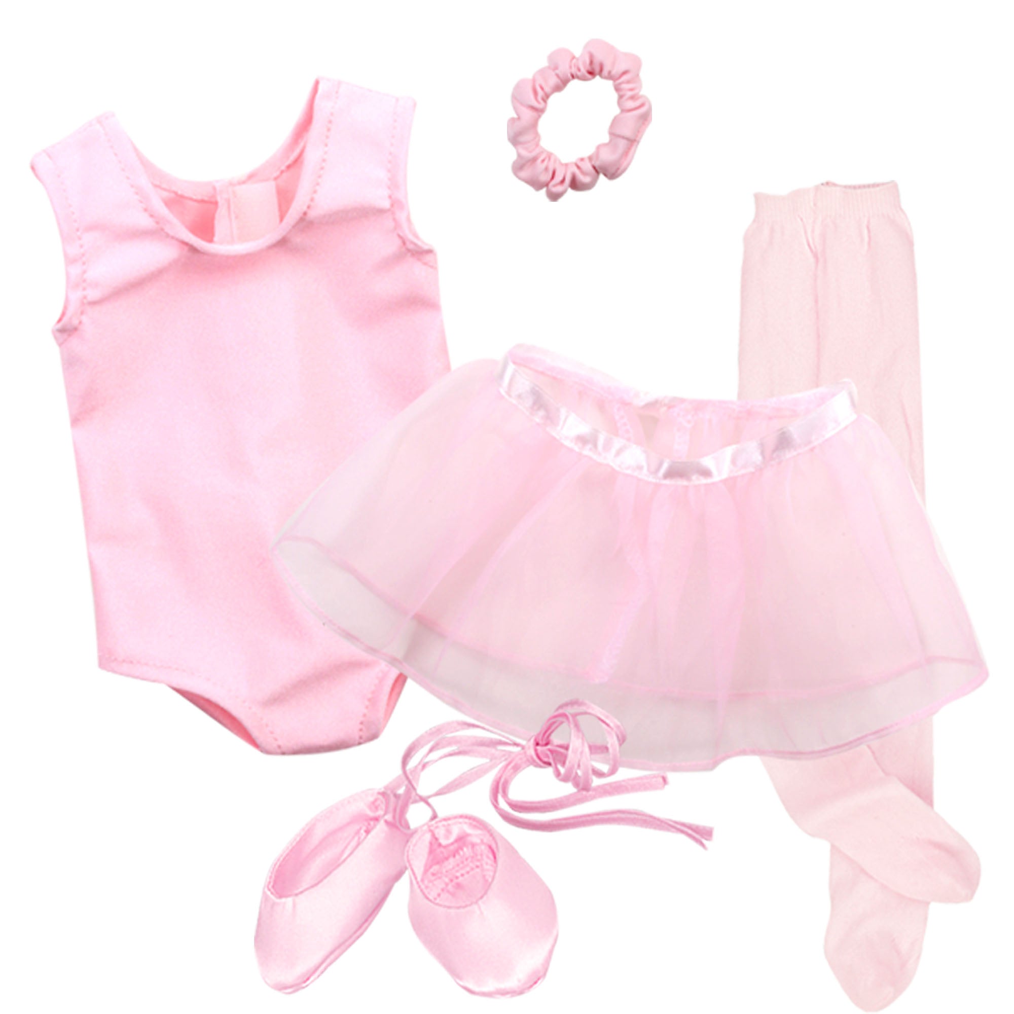 Sophia's 5 Piece Ballet Outfit Set for 18'' Dolls, Light Pink