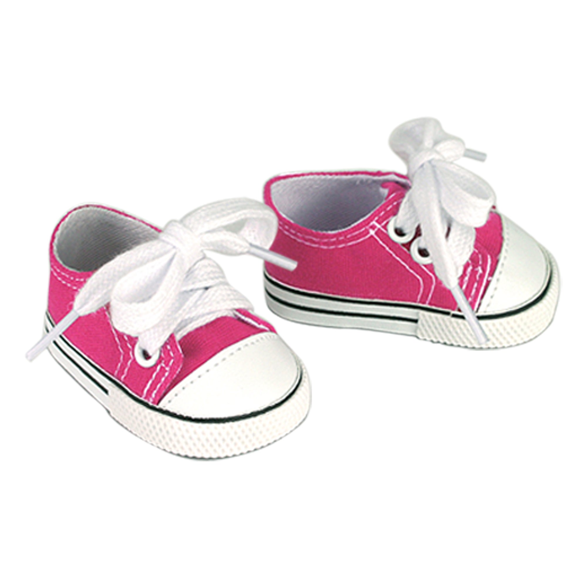 Sophia’s Cute Low-Top Canvas Sneakers for 18” Boy or Girl Dolls, Pink