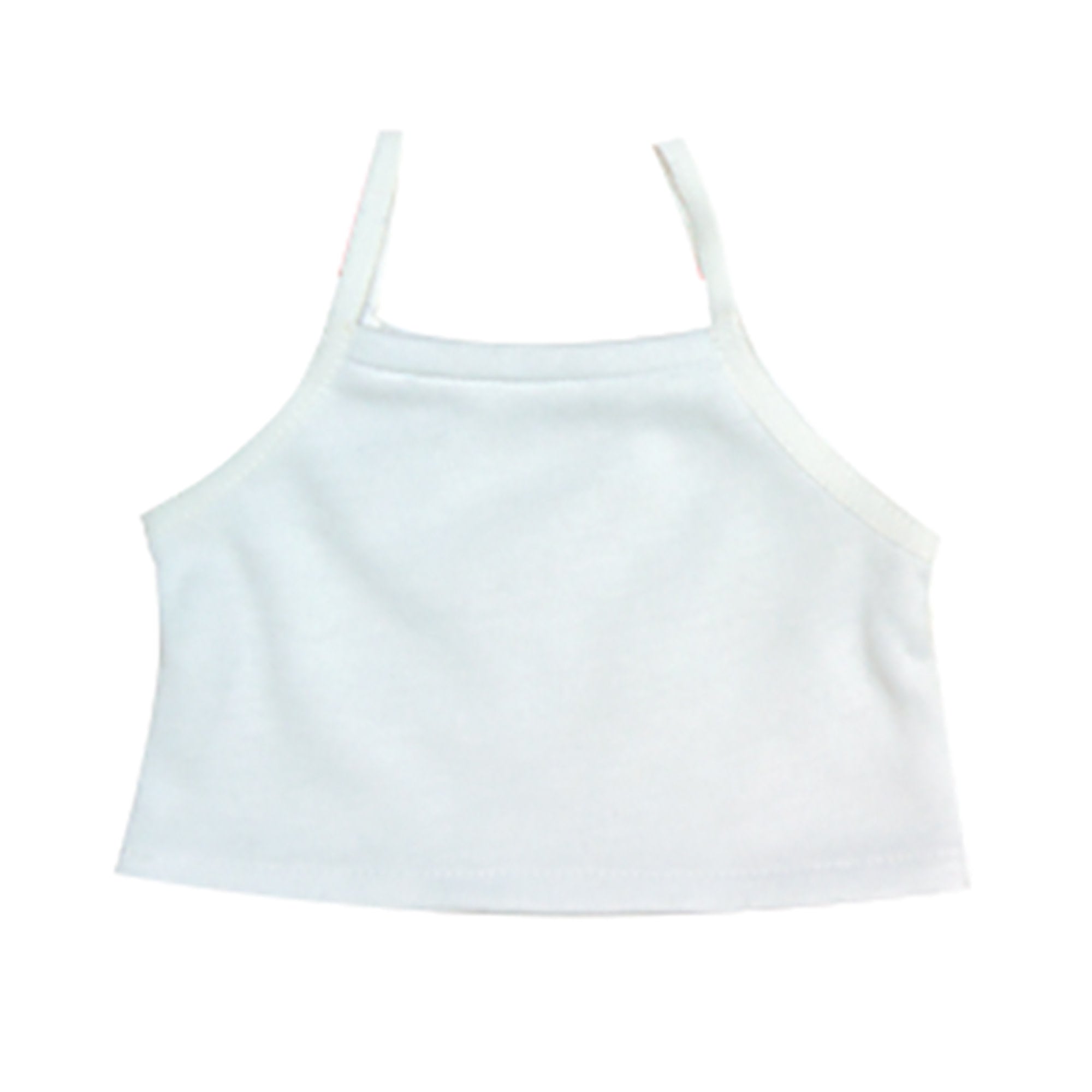 Sophia’s Basic Mix & Match Solid-Colored Plain Camisole Undershirt Spaghetti Strap Summer Tank Top for 18” Dolls, White