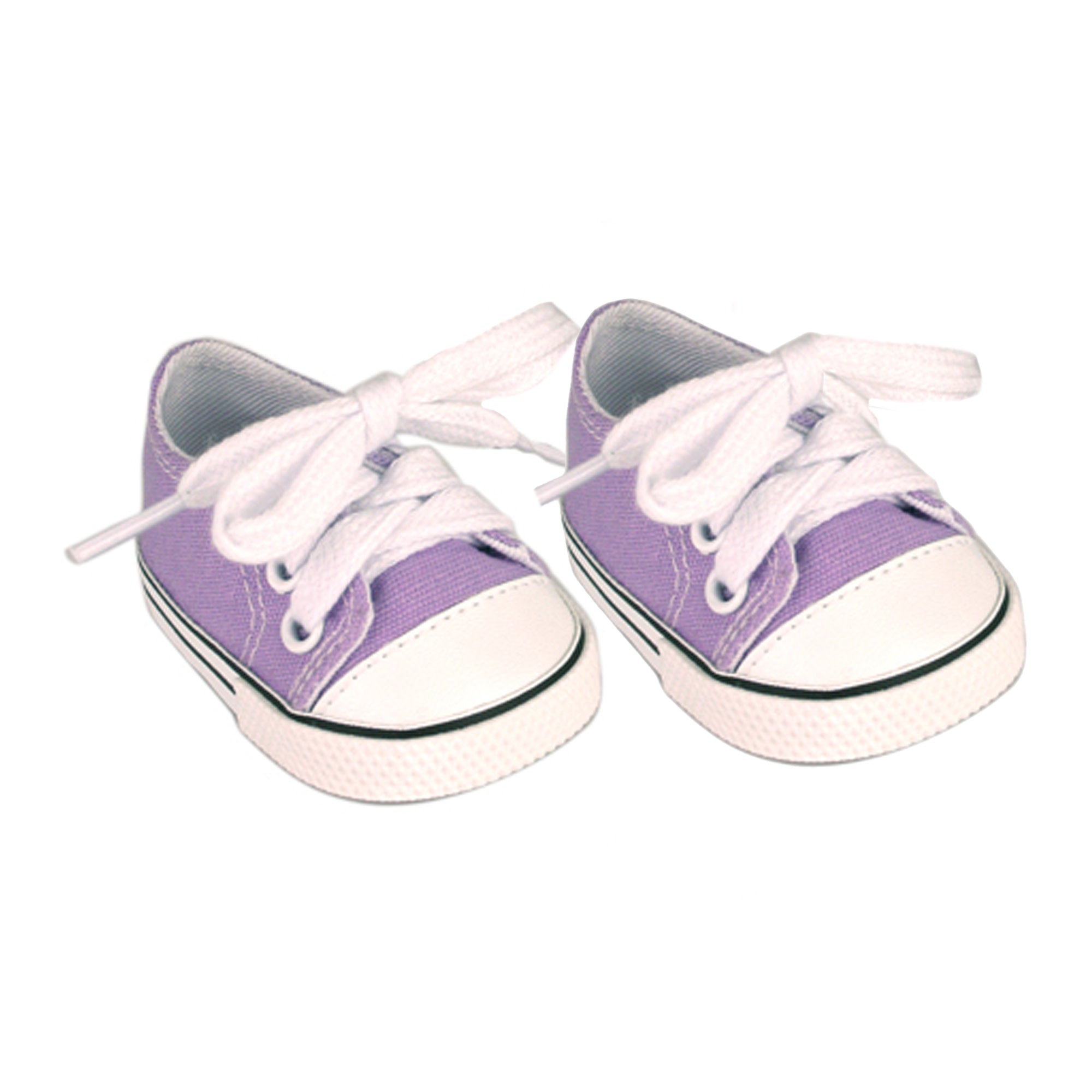 Sophia’s Cute Low-Top Canvas Sneakers for 18” Boy or Girl Dolls, Lavender
