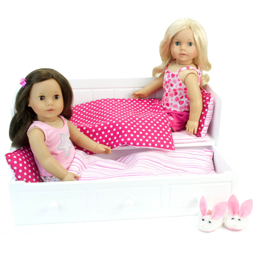 Sophias Daybed with Trundle Furniture Set for 18" Dolls