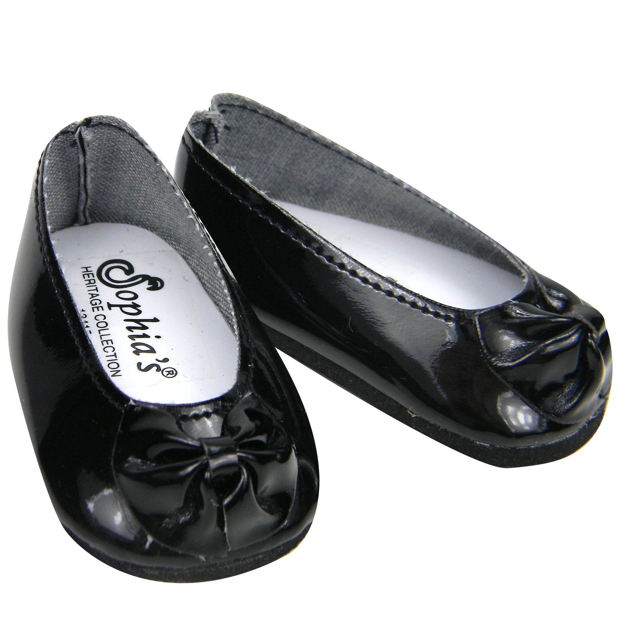 Sophia's Faux Patent Leather Dress Shoes for 18" Dolls, Black