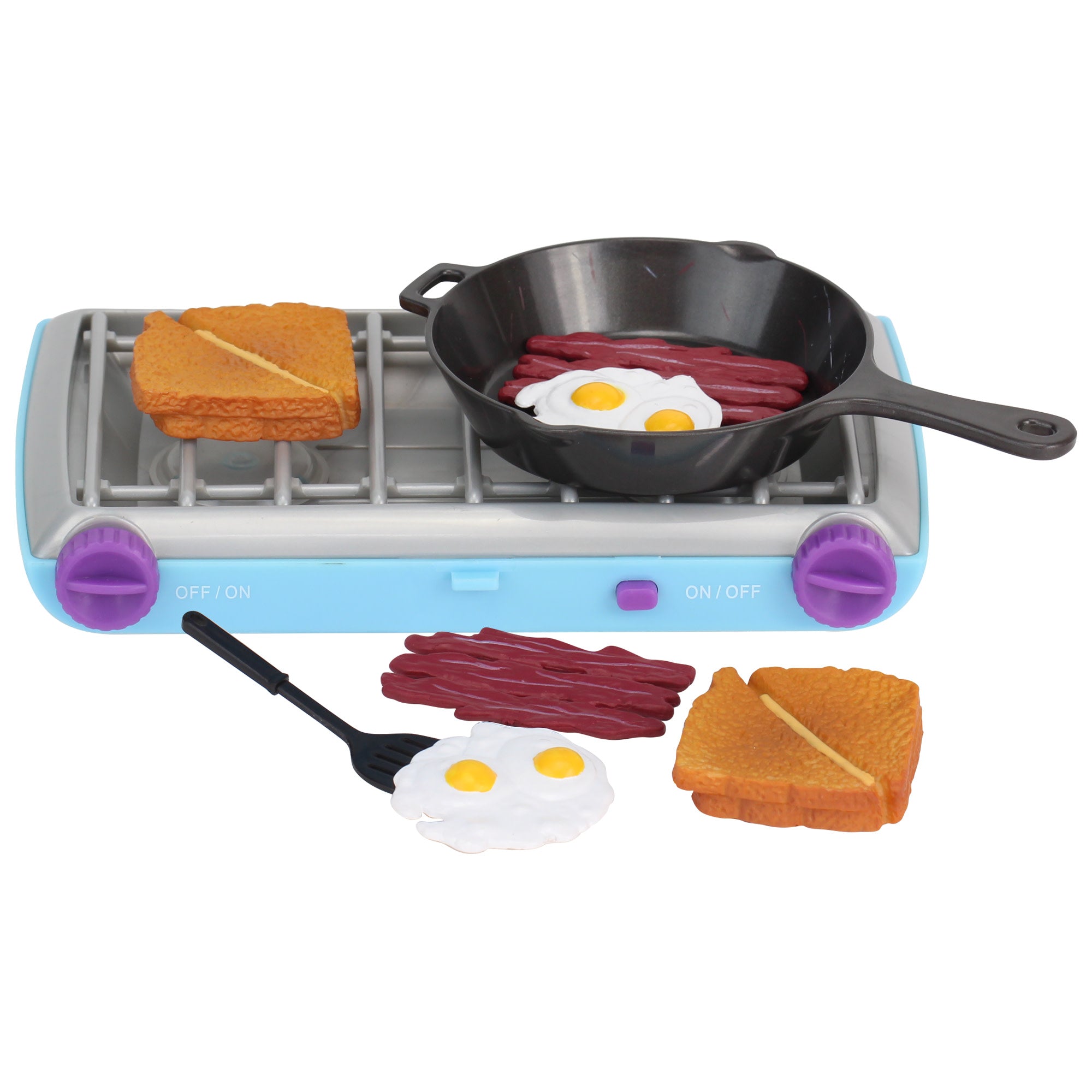 Sophia's 9 Piece Camp Stove and Food Set for 18" Dolls, Multicolor
