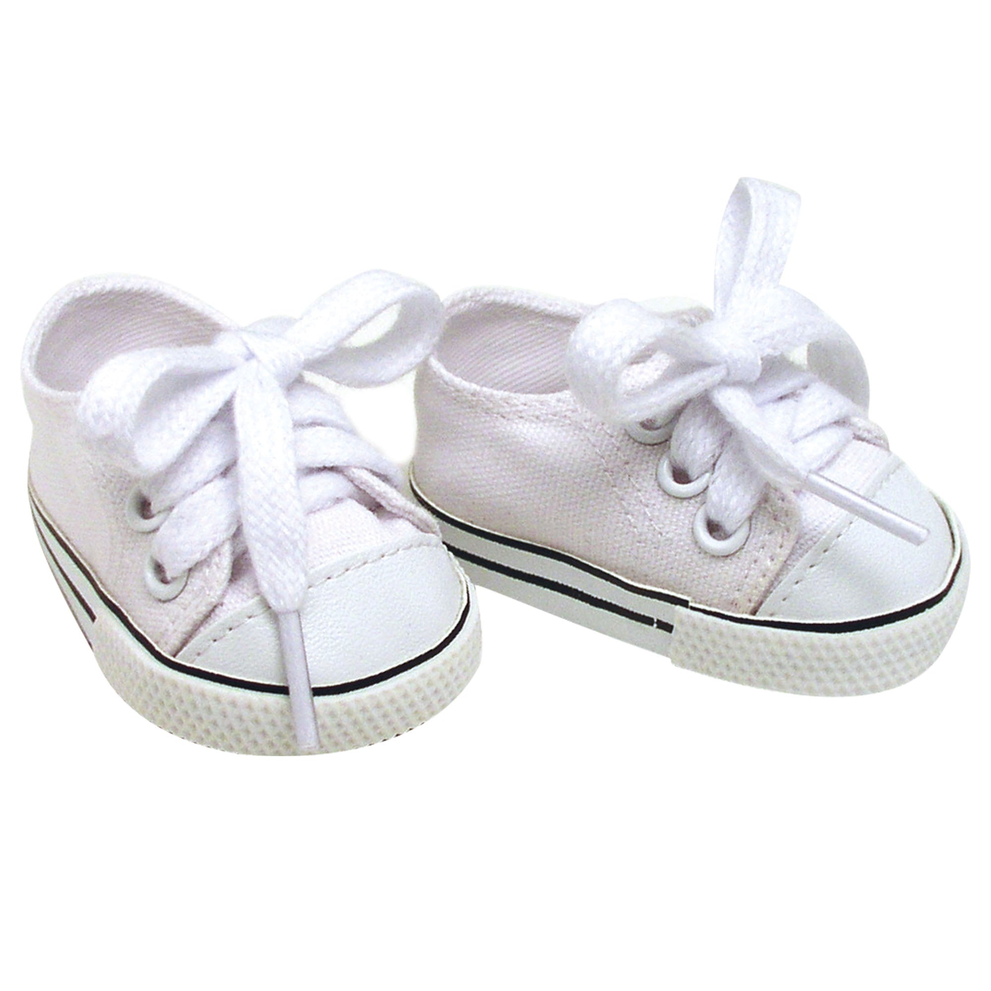 Sophias White Canvas Sneaker Shoes with Laces for 18" Dolls