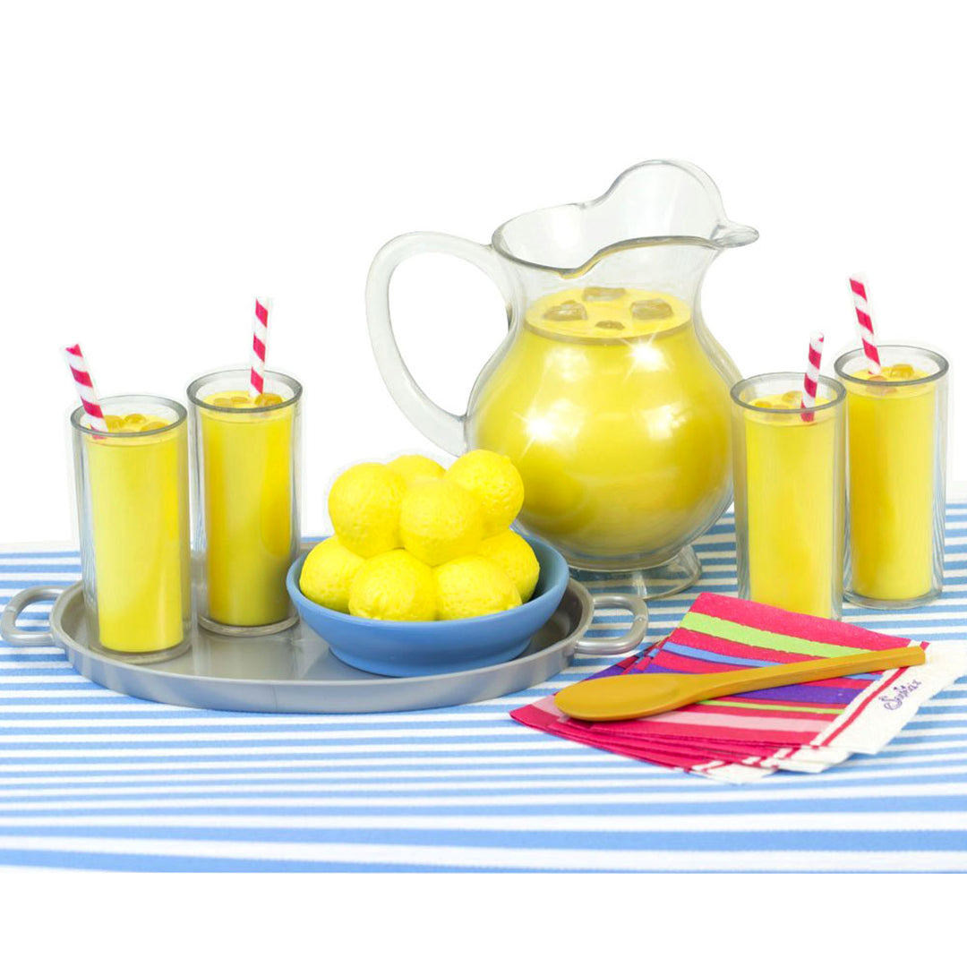 Sophias Fresh Lemonade Drink Set with Pitcher for 18" Dolls