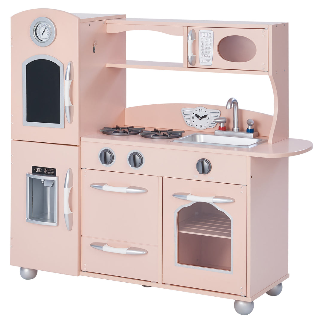 Teamson Kids Little Chef Westchester Retro Play Kitchen, Pink
