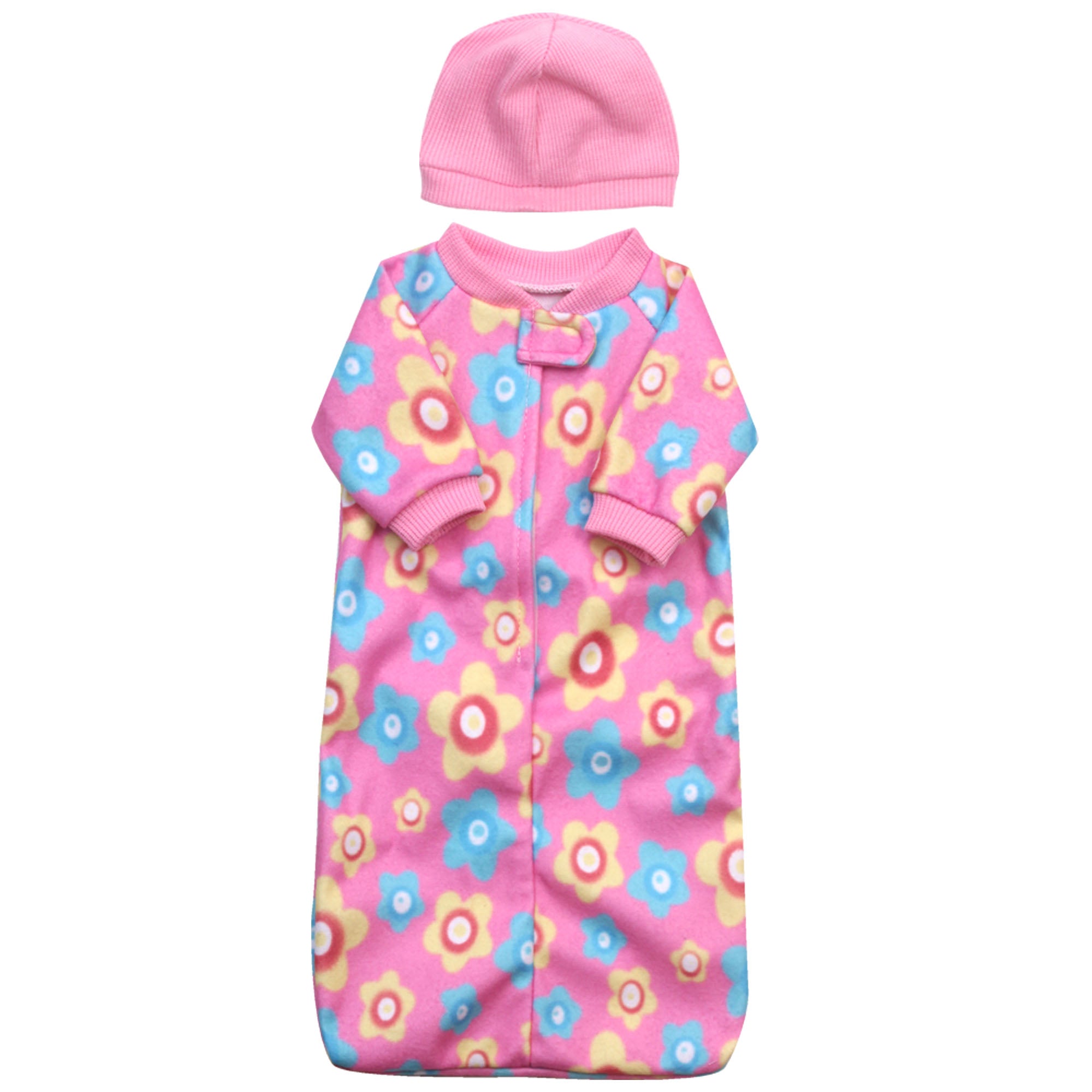 Sophia's 2 Piece Sleep Sack and Hat Set for 15" Dolls, Pink