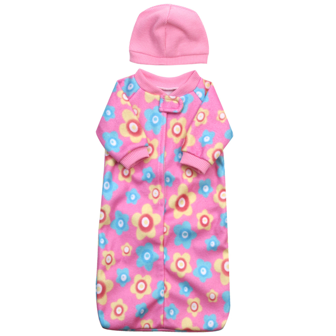 Sophia's 2 Piece Sleep Sack and Hat Set for 15" Dolls, Pink