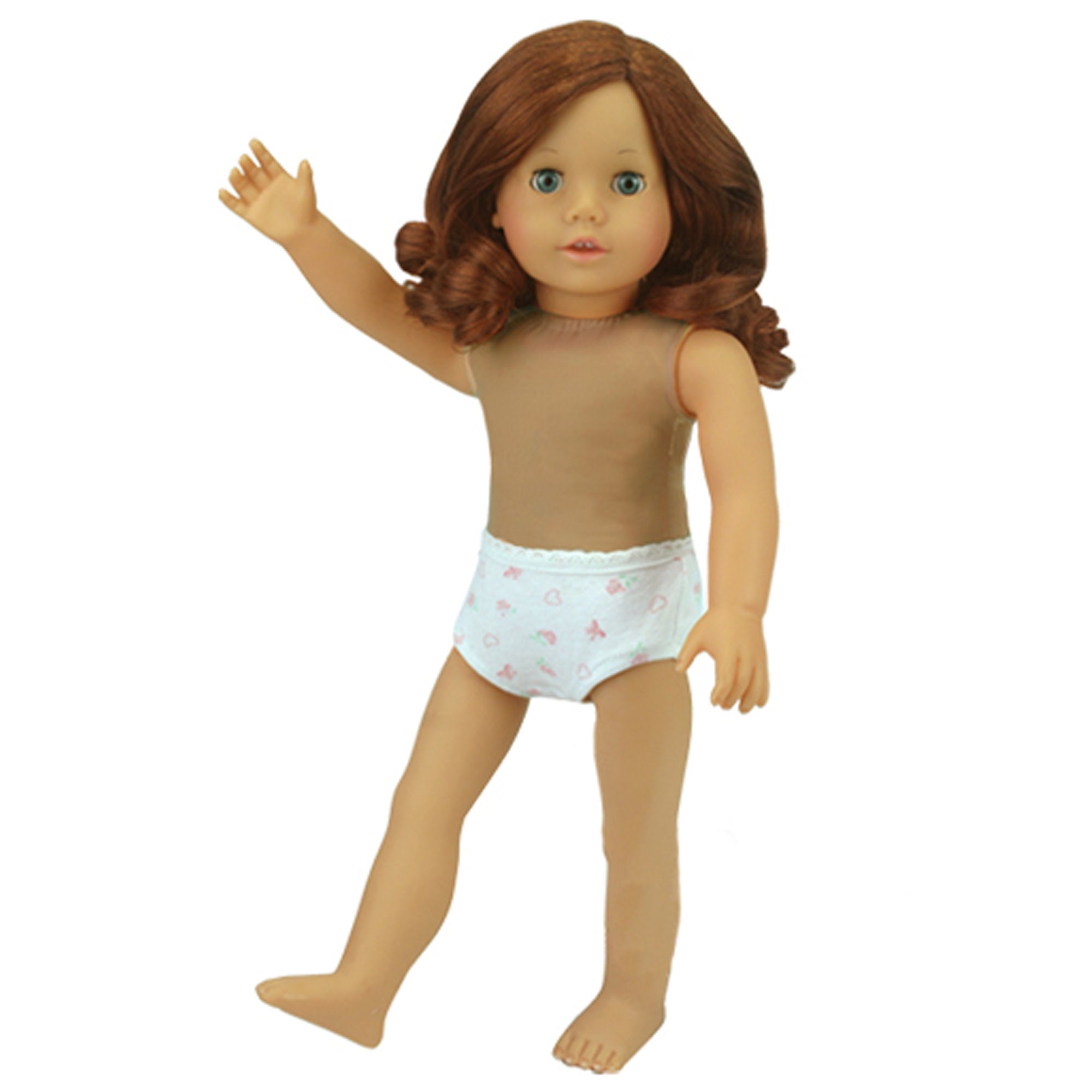 Sophia's Undressed Posable 18'' Soft Bodied Vinyl Doll "Carly" with Auburn Hair, Blue Eyes, Light Skin Tone