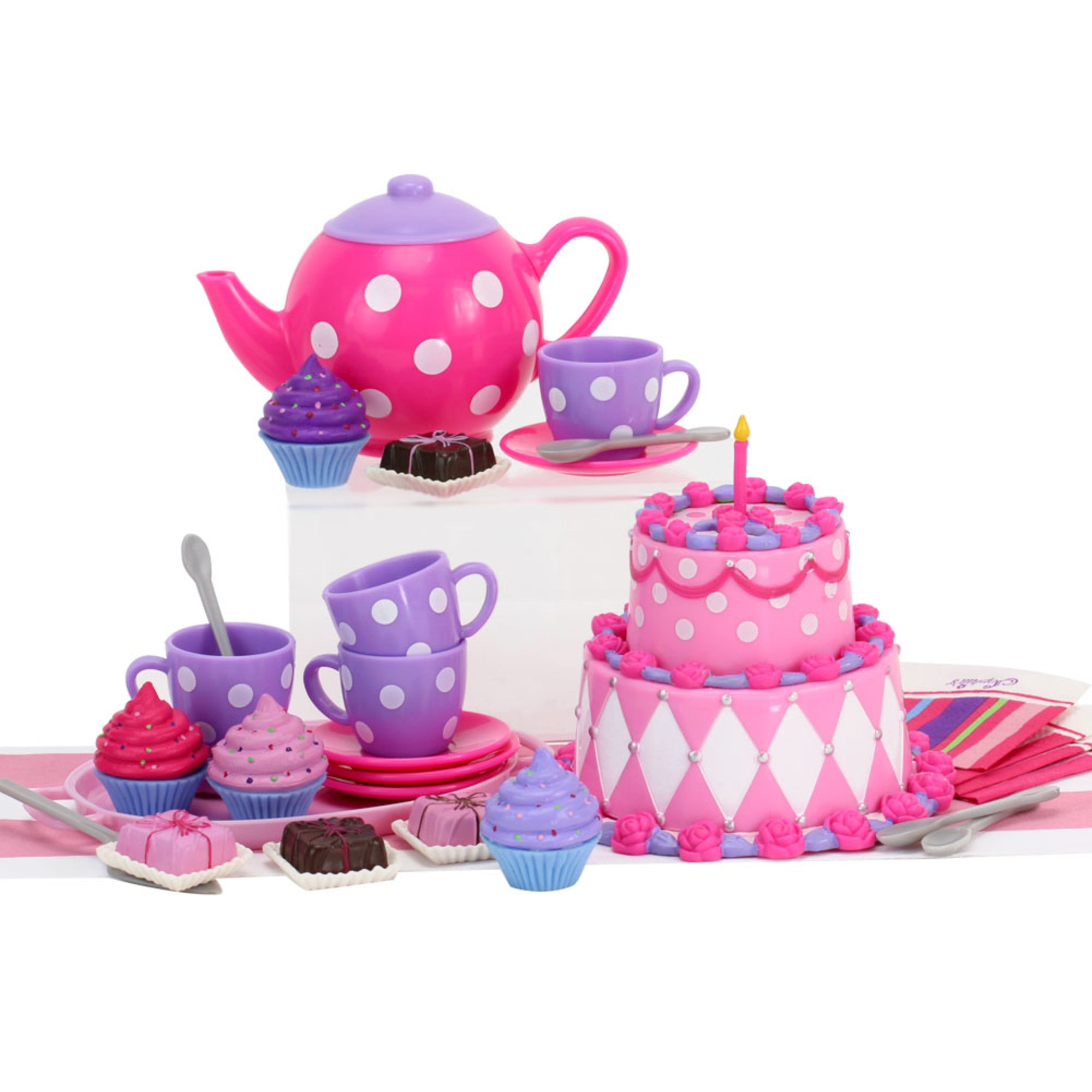 Sophias Complete Cake & Tea Party Accessories Set for 18" Dolls